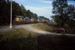 Westbound departs